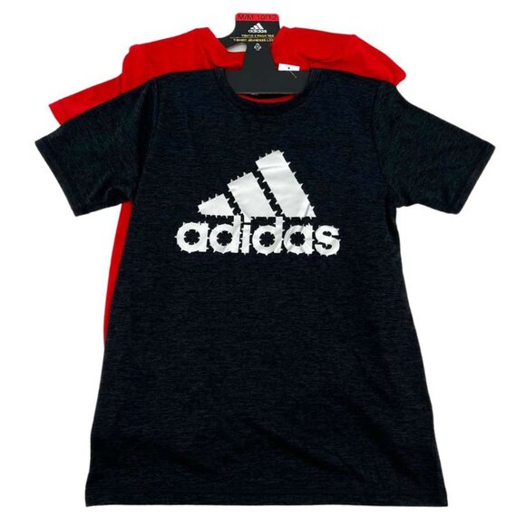 Adidas | Youth T-Shirt Set | 2 Pack | Red & Black | Medium - Picture 2 of 2
